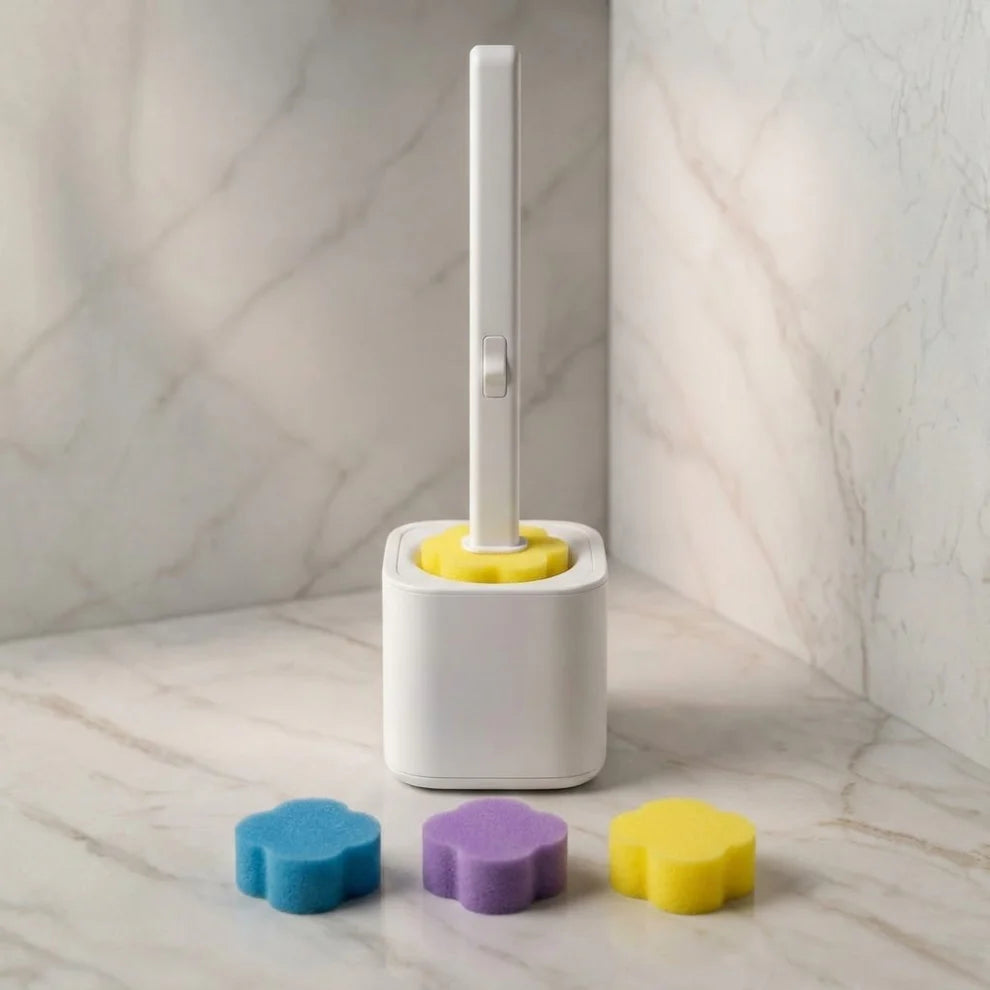Cepillo de Limpieza de Baño abatible automático