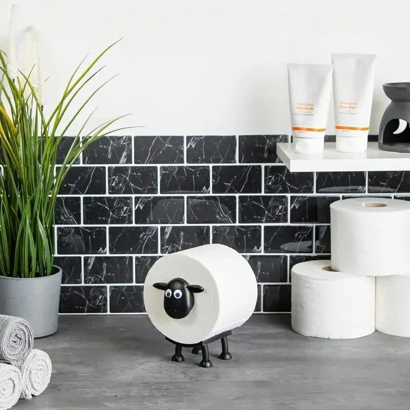 Soporte De Papel Higiénico En Forma De Oveja Negra 3d X3