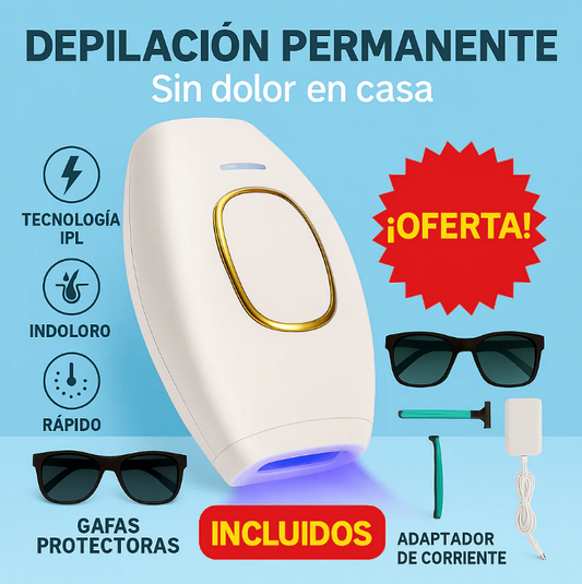 Depiladora IPL Blowelle — Piel lisa, suave y libre de vello desde casa