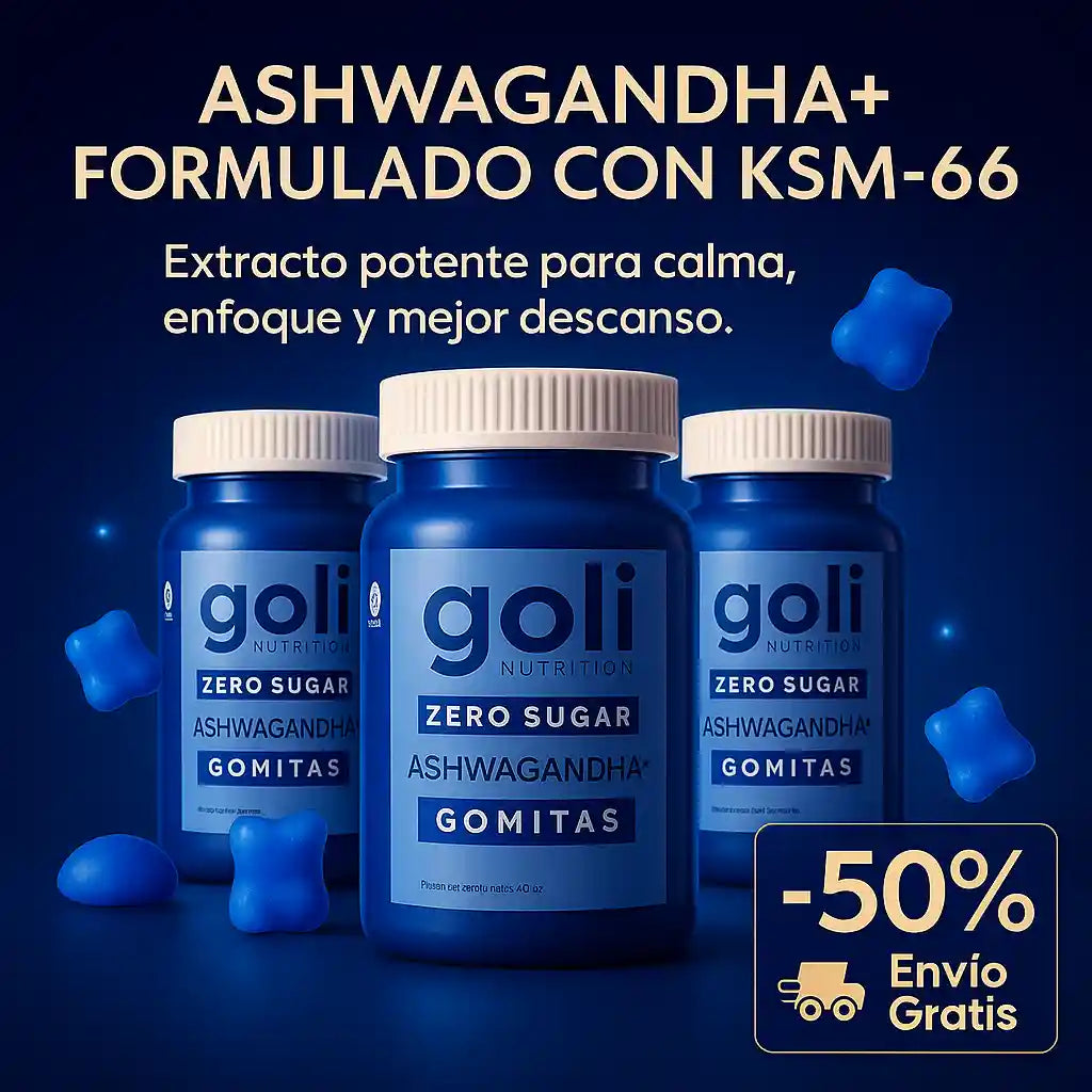 Combo Goli™ Ashwagandha Zero Sugar  ¡Y aun así deliciosas!