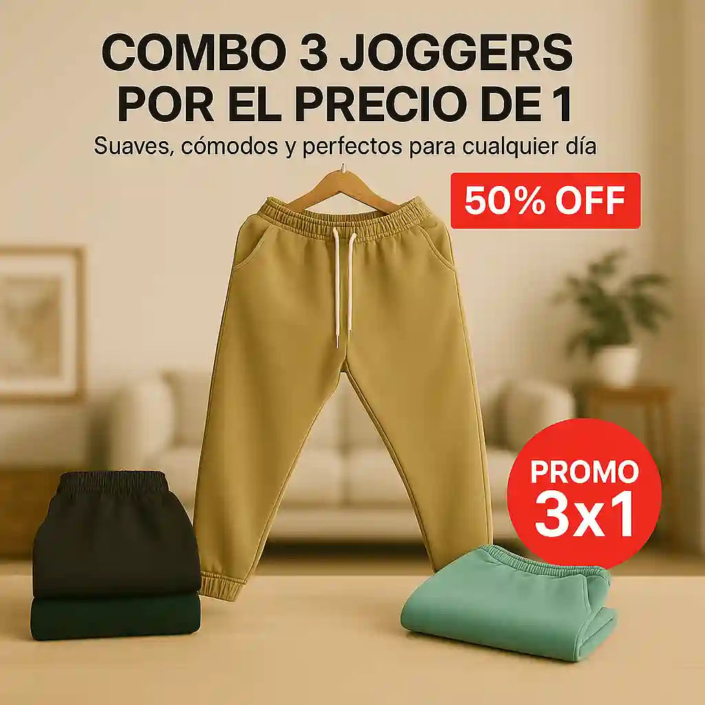⭐ Combo 3 Joggers Premium para Dama — OFERTA LIMITADA