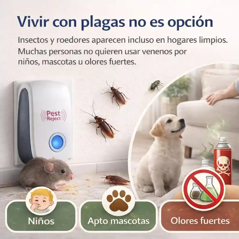 REPELENTE DE PLAGAS RATONES E INSECTOS