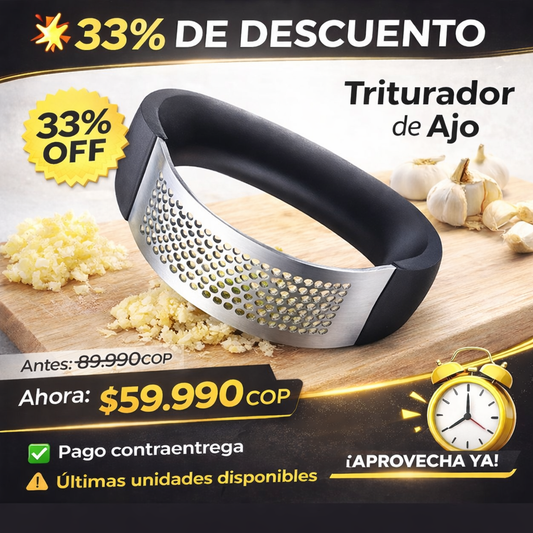 Triturador Ajo Manilla Prensa De Ajos