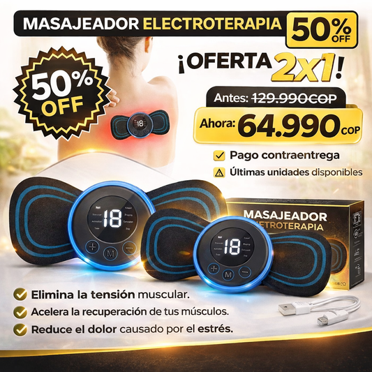 2 x1 EN MASAJEADOR DE ELECTROTERAPIA