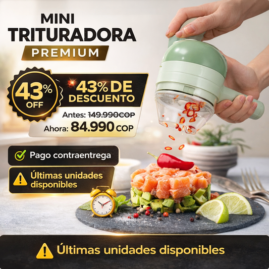 Trituradora de alimentos 4 en 1