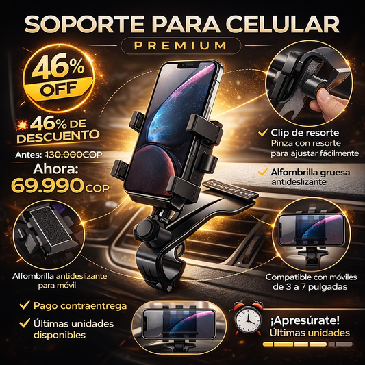 Soporte De Teléfono Para Carro Multifuncional