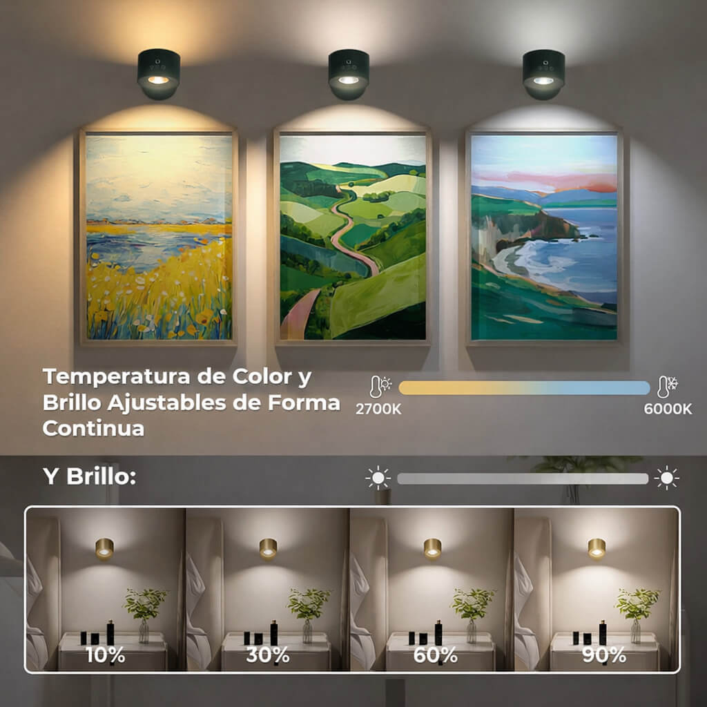 LAMPARA DE PARED TOUCH RECARGABLE