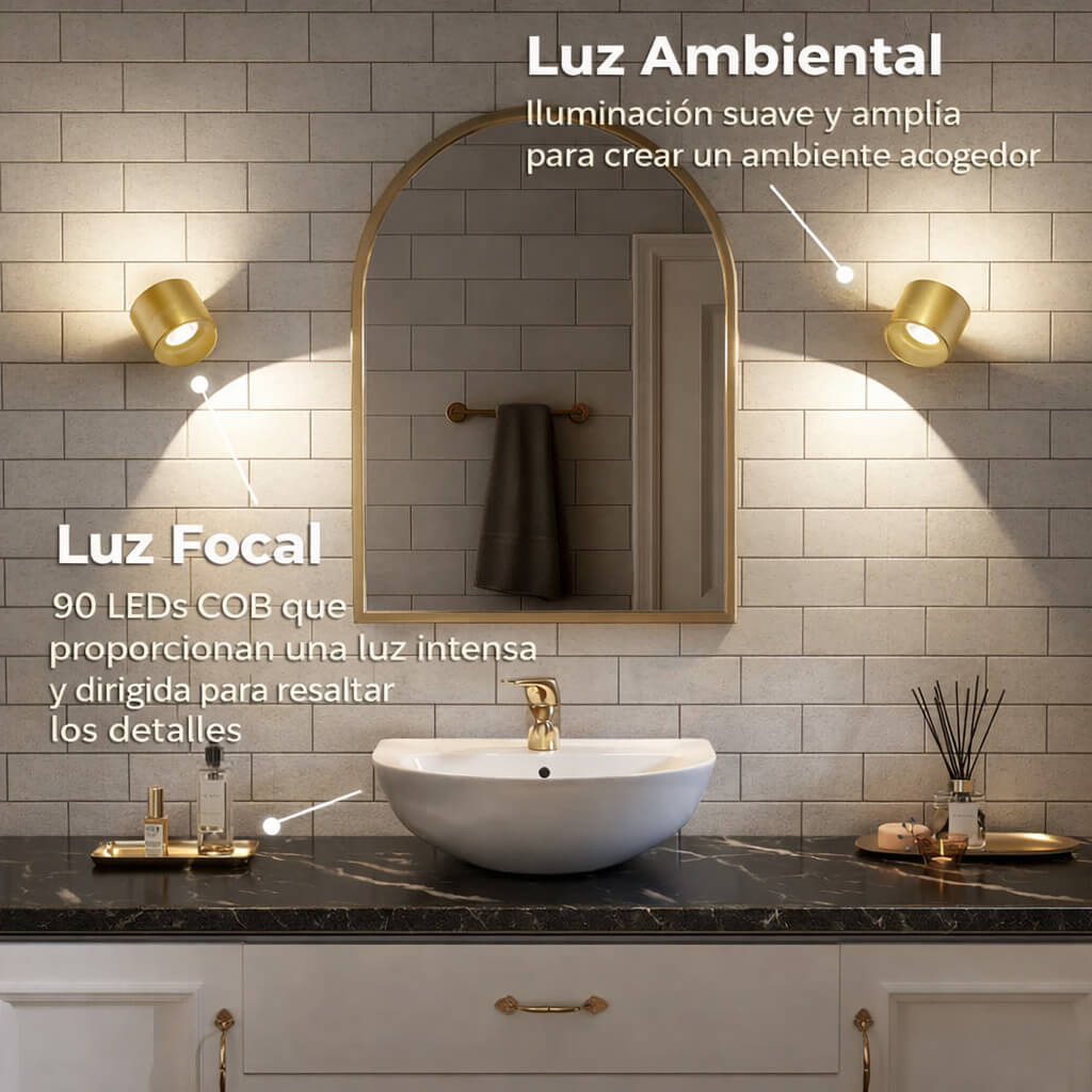 LAMPARA DE PARED TOUCH RECARGABLE