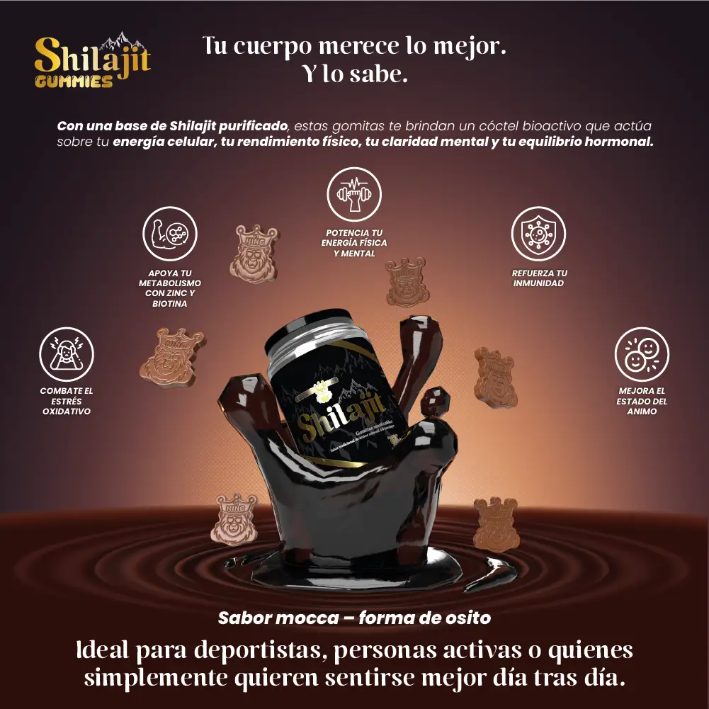 Himalayan Shilajit Gummies — Más energía, menos cansancio