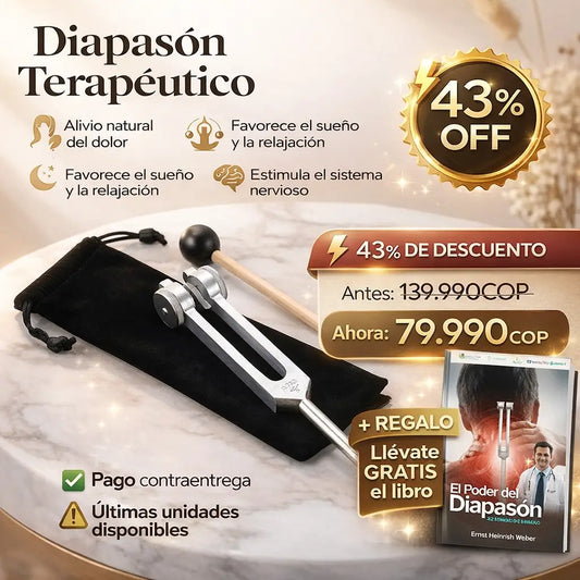 KIT DIAPASÓN TERAPÉUTICO HARMONI + LIBRO DE REGALO