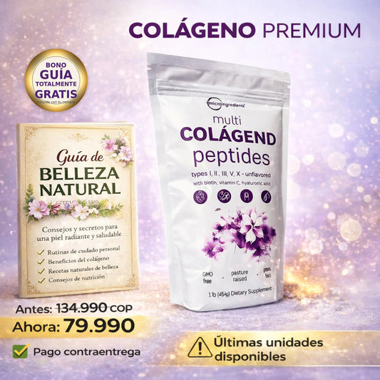 COLAGENO PREMIUM + GUÍA NATURAL GRATIS😍